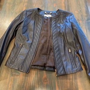 Perfect condition Tory Burch brown leather jacket.